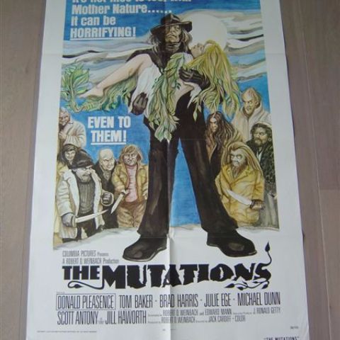 'The mutations' (director Jack Cardiff-Donald Pleasance) 1974 U.S. one-sheet